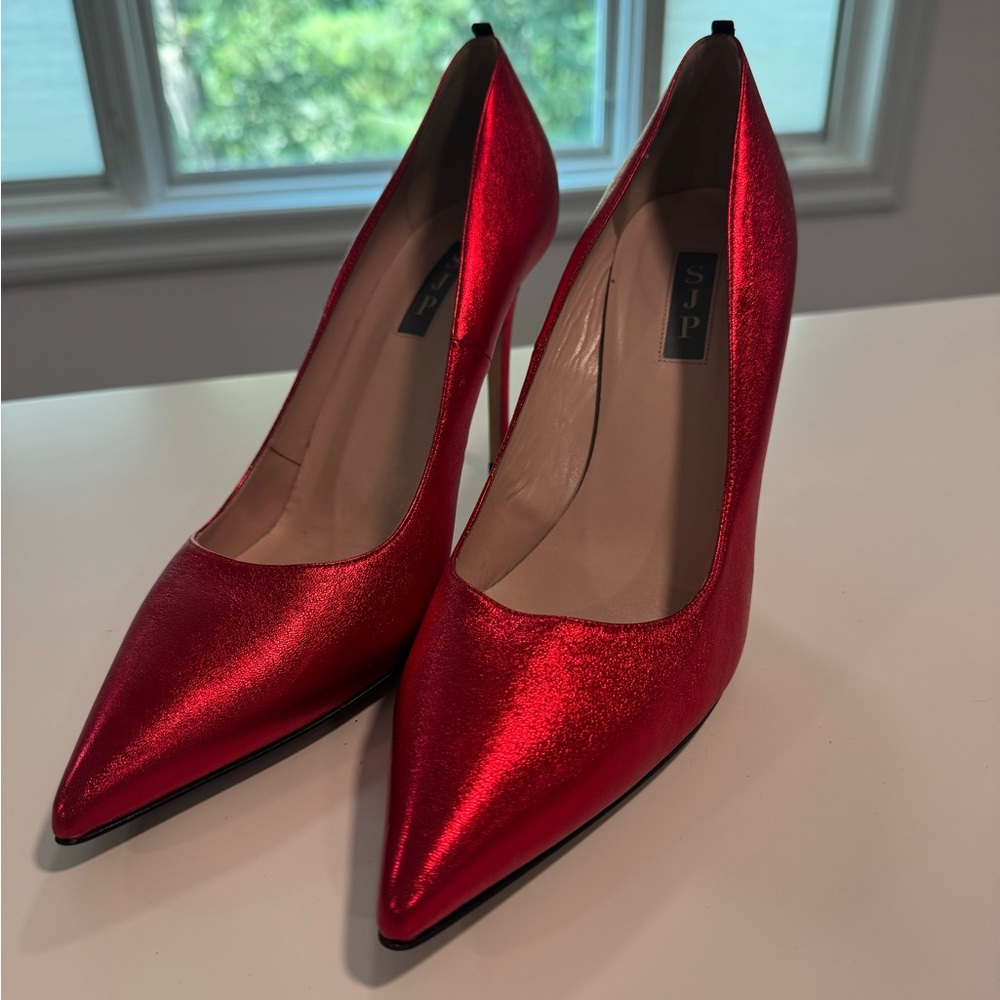 SJP by Sarah Jessica Parker Shimmering Red Heels
